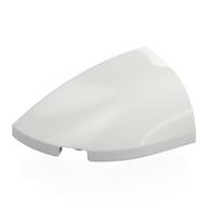Lego Brick Round, Curved Double 3 x 2 Beveled with Stud Notch Left / White