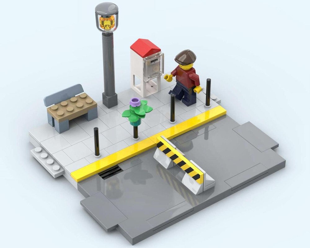 Lego Sidewalk & Roadblock modules