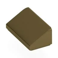 Brick Sloped 30° 1 x 2 x 2/3 / Metallic Gold