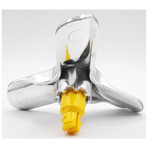 Lego Duplo Toolo Propeller Small with Yellow Center Screw / Chrome Silver