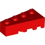 Brick Wedged, Angled 4 x 2 Left / Red