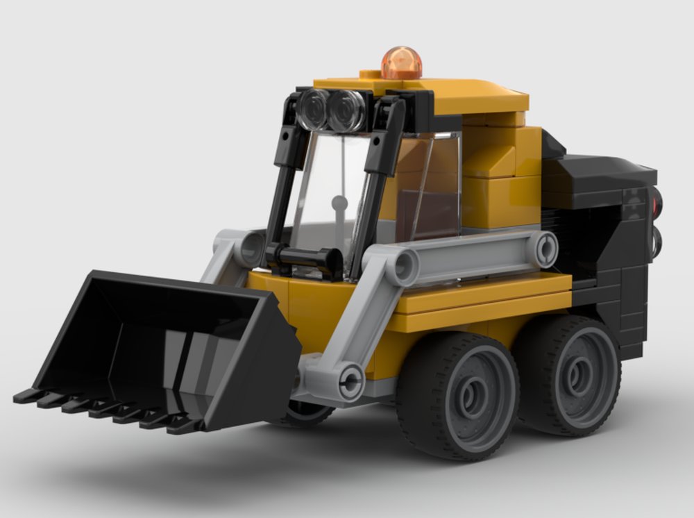 Lego Skid Steer Loader, Tracked and Wheeled versions