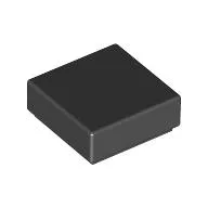 Tile 1 x 1 with Groove / Black