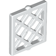 Lego Window Pane Latticed 1 x 2 x 2 / White