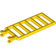 Bar 7 x 3 with Double Clips (Ladder) [Straight Clips] / Yellow