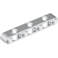 Technic Beam 1 x 7 Thick with Alternating Holes / White