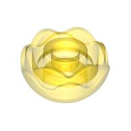 Lego Plant, Flower, Peony Rose with 2 Layers / Trans-Yellow