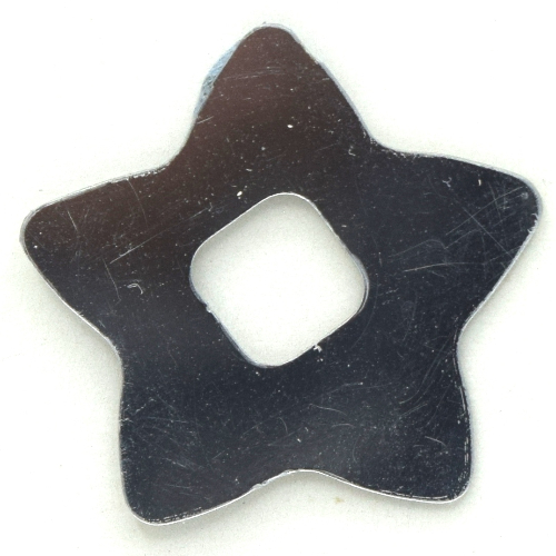 Lego Clikits Icon Accent, Star 3 1/4 x 3 1/4 / Chrome Silver