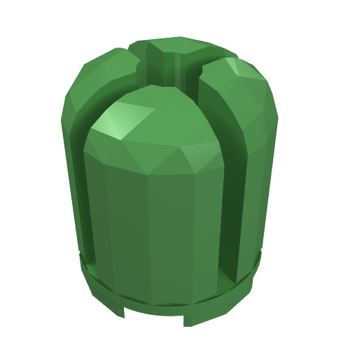 Lego Brick Round 2 x 2 x 2 Dome Top with Cross Cut Slots / Bright Green