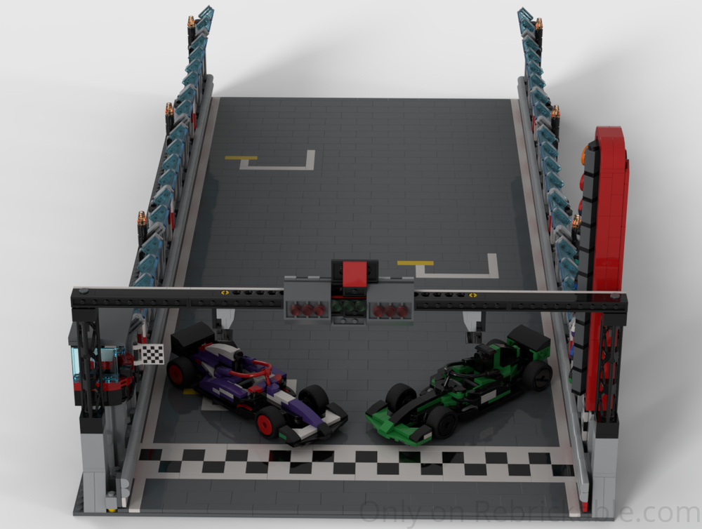 Lego 60474 v3MOC (VCARB01 & Sauber with F1 Start-Finish Line)