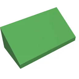 Brick Sloped 30° 1 x 2 x 2/3 / Bright Green