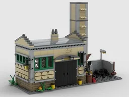 Heating plant / workshop railway depot - Eisenbahn Bahnbetriebswerk Heizwerk / Werkstatt