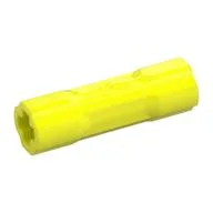 Technic Driving Ring Connector Smooth [2 rounded and 2 flat side walls] / Vibrant Yellow