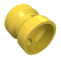 Wheel 8 x 9 with Round Hole for Wheel Holder Pin / Yellow
