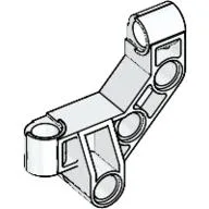 Large Figure Skeletal, Torso, Back, Beam 4 x 4 x 2 (Matoran) / White