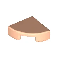 Tile Round 1 x 1 Quarter / Light Nougat