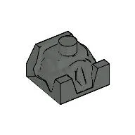 Racer Driver, Brick Special 2 x 2 No Head / Dark Gray
