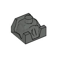 Lego Racer Driver, Brick Special 2 x 2 No Head / Dark Gray