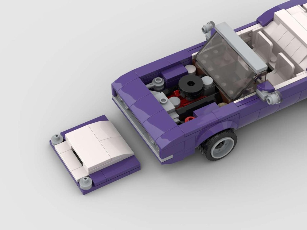 Lego 1970 Dodge Challenger RTT with Engine