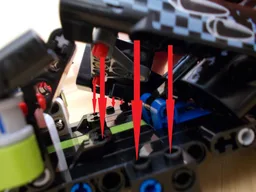 Technic hot rod car