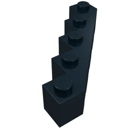Brick Wedged 5 x 5 Facet / Black