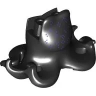 Lower Body Sea Witch with Tentacles (Ursula) with Dark Purple Spots Print / Black