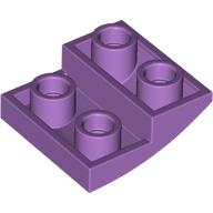Lego Brick Curved Inverted 2 x 2 x 2/3 / Medium Lavender