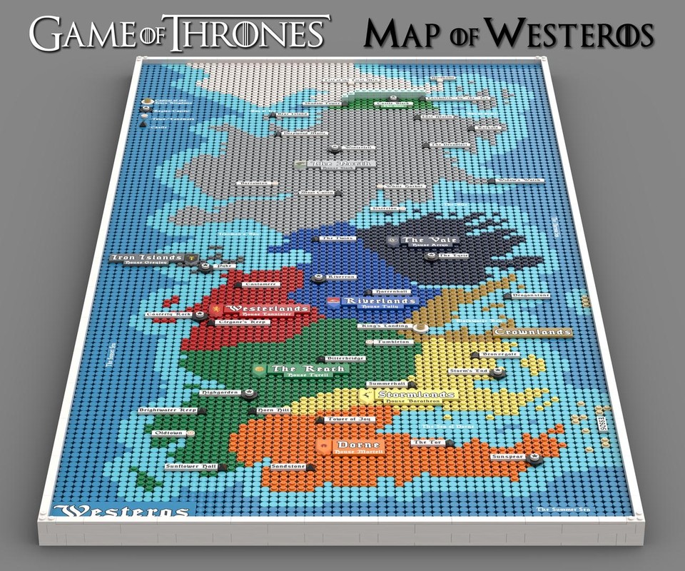 Lego Map of Westeros - Game of Thrones