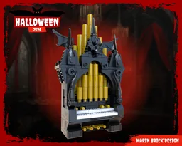 Lego Vampire Organ - Halloween Medieval DnD scenery props