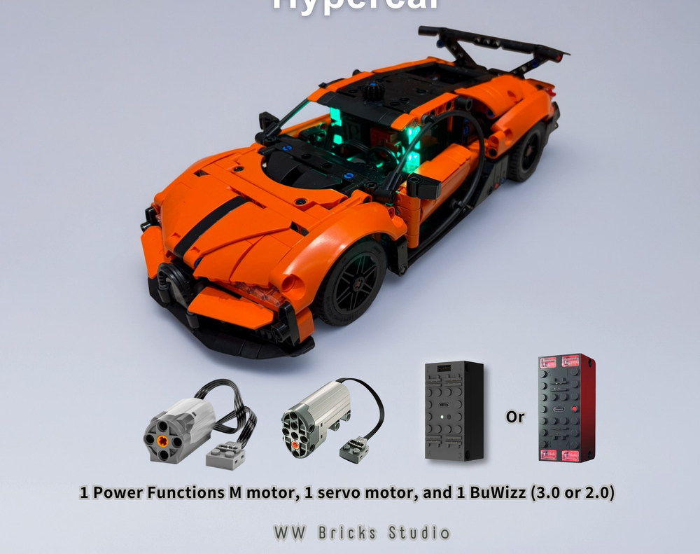 Lego [RC] LEGO Technic 42222 Bugatti Chiron Pur Sport Hypercar with 1 PF M and 1 Servo motor