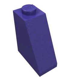Brick Sloped 65° 2 x 1 x 2 / Dark Purple