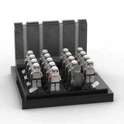 Imperial Hangar Figure Display - Troop Version