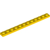 Plate 1 x 12 / Yellow