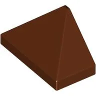 Brick Sloped 45° 2 x 1 Triple with Inside Stud Holder / Reddish Brown