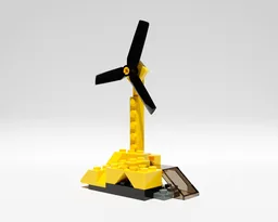 Windmill and waterfall