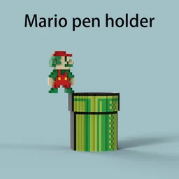Mario pen holder2