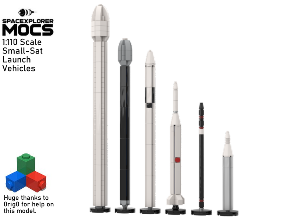 Lego 1:110 Scale Small-sat LVs