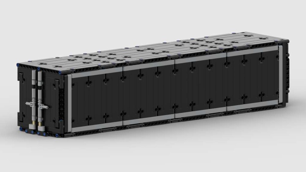 Lego 40ft Shipping container to compliment my Sliding Skeletal Trailer