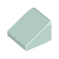 Brick Sloped 30° 1 x 1 x 2/3 (Cheese Slope) / Light Aqua