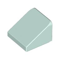 Lego Brick Sloped 30° 1 x 1 x 2/3 (Cheese Slope) / Light Aqua