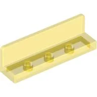 Panel 1 x 4 x 1 with Rounded Corners [Thick Wall] / Trans-Yellow