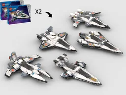 5-in-1 Alternate Builds Bundle - 2 x 60430 Interstellar Spaceship