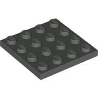 Lego Plate 4 x 4 / Dark Gray