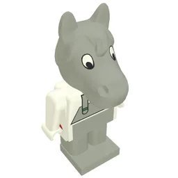Fabuland Figure Horse 3 / White