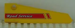 Technic, Panel Fairing # 5 Long Smooth, Side A with Red and Black Stripes and 'Road Service' Pattern (Sticker) - Set 8109