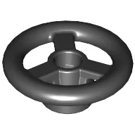 Steering Wheel Small, 2 x 2 / Black