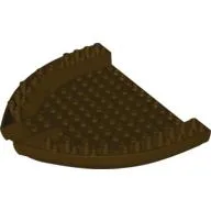 Boat Hull Section, Brick 16 x 13 x 2 / Dark Brown