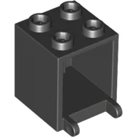 Box 2 x 2 x 2 [Hollow Studs] / Black
