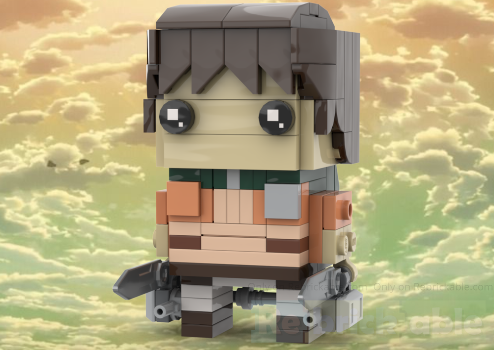 Lego Eren Yeager BrickHead - Attack on Titan