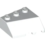 Brick Wedged, Sloped 45° 3 x 3 Left / White